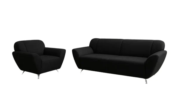C-S186 – Modern Black Sofa Set